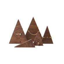 Pyramid triangle Wooden display stand set